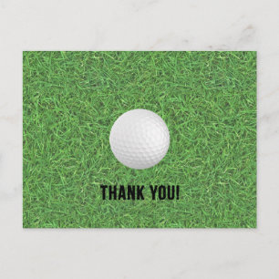 Golf Thank You Postcard