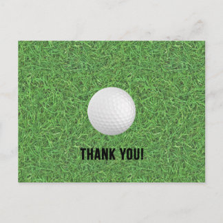 Golf Thank You Postcard