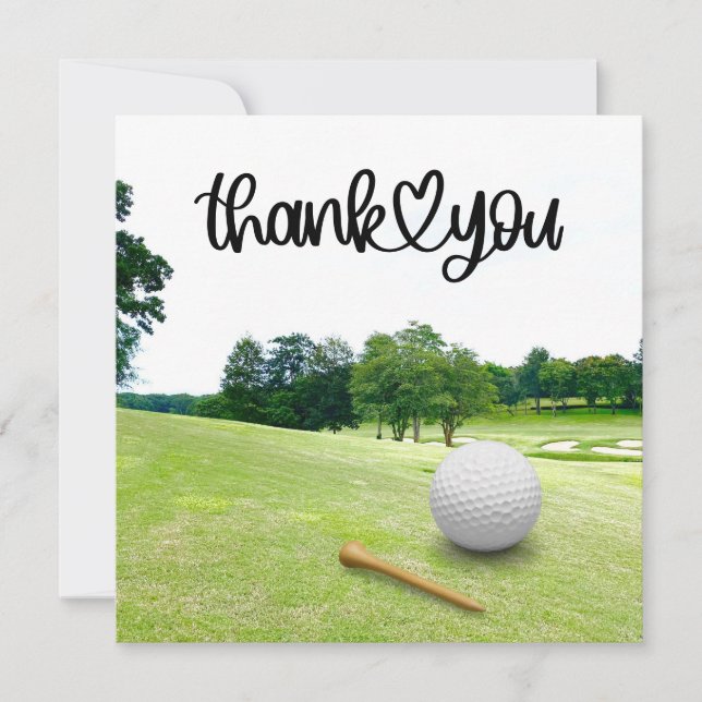 Golf  thank you so much for golfer ball on green (Front)