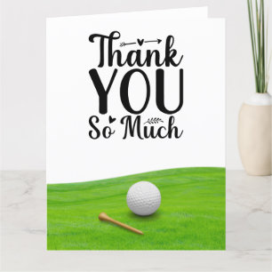 Golf  thank you so much for golfer  postcard