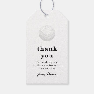 Golf Thank You Tag