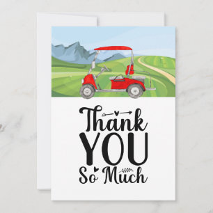 Golf Thank you very much for golfer Card