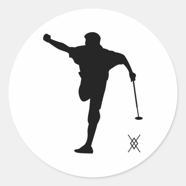 Golf - The Fist Pump  Classic Round Sticker (Front)