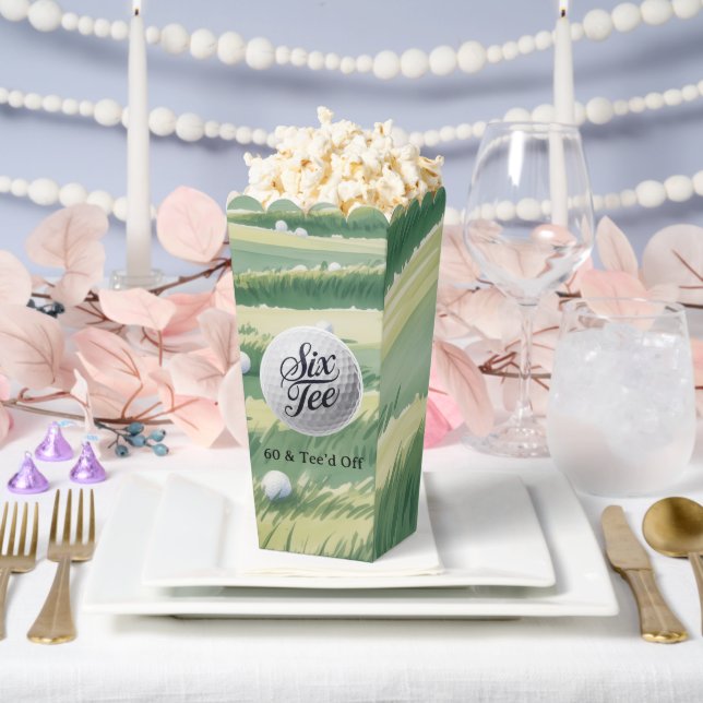 Golf Theme 60 & Tee’d Off Birthday Party  Favour Box (Wedding)