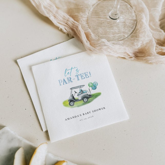 Golf Theme Baby Shower Napkin (Creator Uploaded)