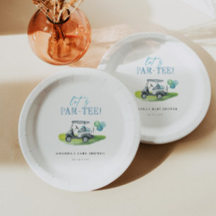 Golf Theme Baby Shower Paper Plate