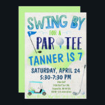 Golf Theme Birthday Invitation<br><div class="desc">Invite your friends to a Golf Par-Tee with these adorable Golf themed birthday invitations!</div>