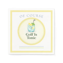 Golf Theme Event Country Club Cocktail Napkins