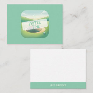 Golf Theme Green Personalised Card