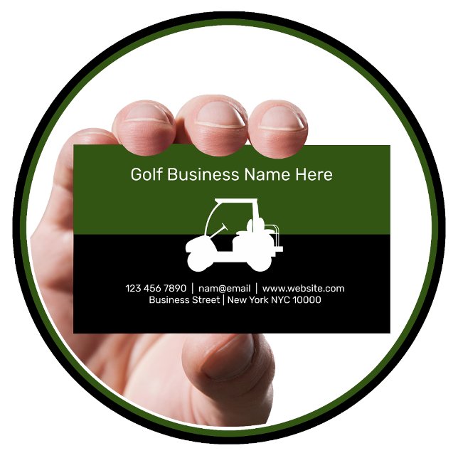 Golf Theme Modern Business Cards (Creator Uploaded)