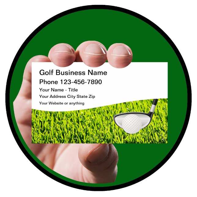Golf Theme Modern Business Cards (Creator Uploaded)