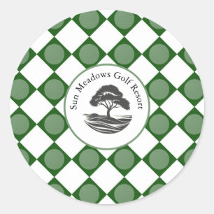 Golf Theme Party  Classic Round Sticker