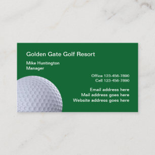 Golf Theme Professionally Designed  Business Card