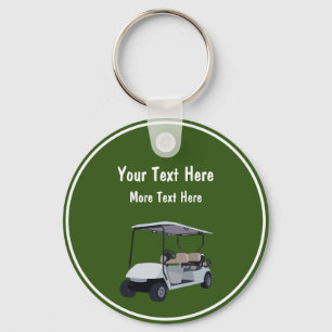 Golf Theme Promotional Keychains Golf Car Theme