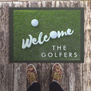 Golf Theme Welcome the Golfers Doormat