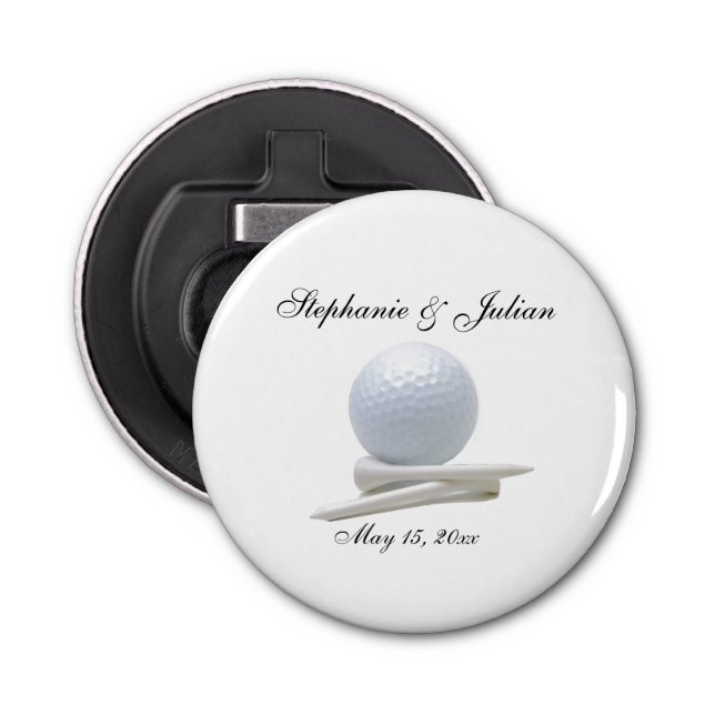 Golf Theme White  Bottle Opener (Front)