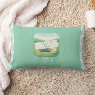 Golf Themed Birthday Throw Pillow