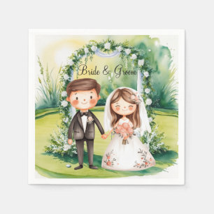 Golf themed for Golfer's Wedding Party  Napkin