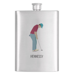 Golf Themed  Hip Flask