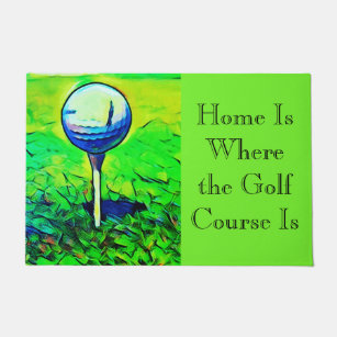 Golf Quotes Doormats Welcome Mats Zazzle Au