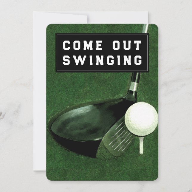 Golf Themed Invitation (Front)