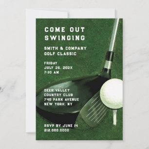 Golf Themed Invitation