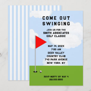 Golf Themed Invitations