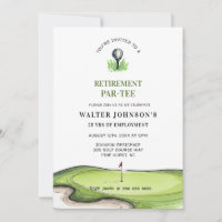 Golf Themed retirement PAR- TEE 