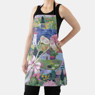Golf themed with golf club apron