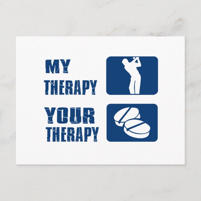 golf therapy designs postcard (Front)