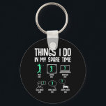 Golf Things I Do In My Spare Time Golfer Kids Boys Key Ring<br><div class="desc">Golf Things I Do In My Spare Time Golfer Kids Boys Men</div>