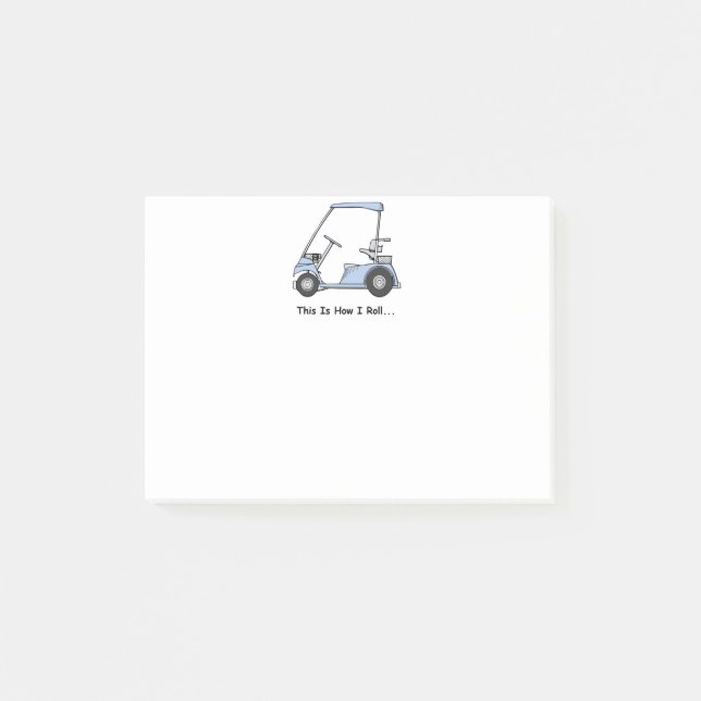 Golf This is how I roll Post-it Notes (Front)