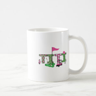 Golf Titi Pink Hole In One Golf 1st Birthday Girl Coffee Mug