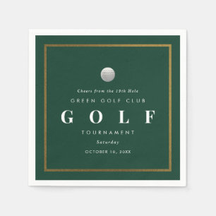 Golf Tournament 19th Hole Cocktail Napkin