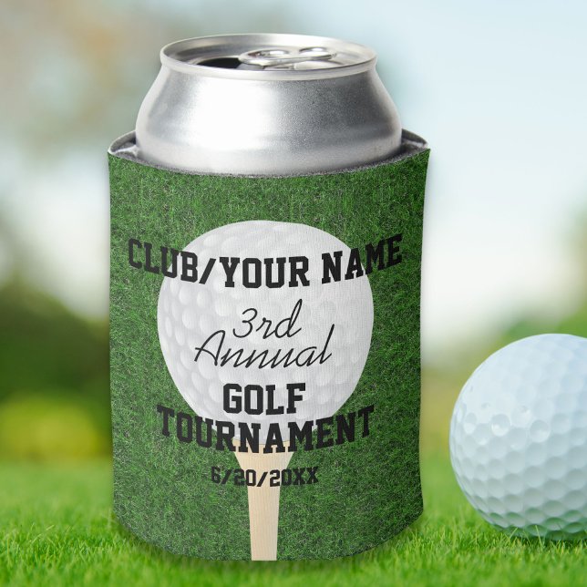 Golf Tournament | Golf Outing | Golf Ball & Tee Can Cooler (Creator Uploaded)
