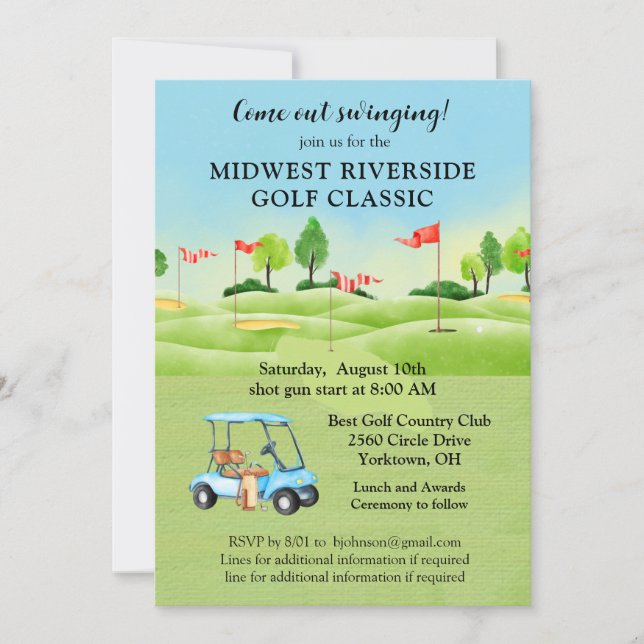 Golf Tournament Invitation (Front)
