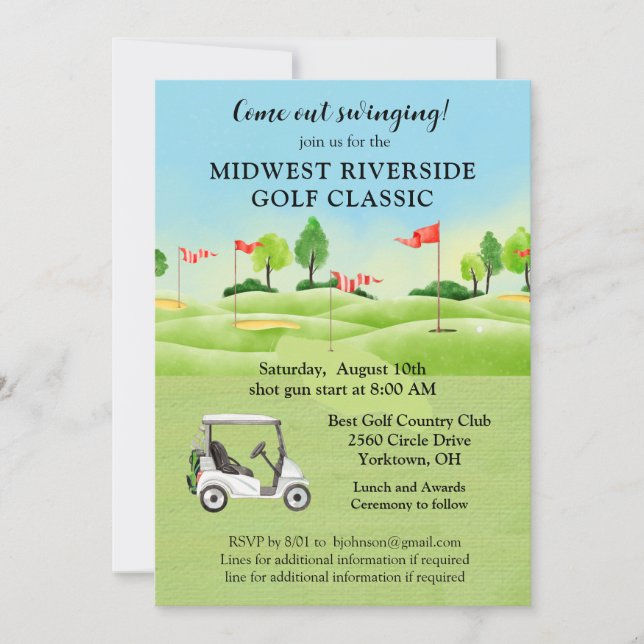 Golf Tournament Invitation (Front)