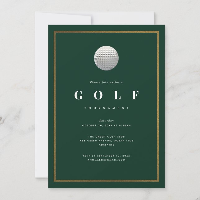 Golf Tournament Invitation (Front)