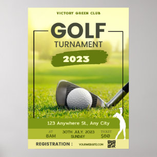 Golf Tournament Invitation Personalise Poster