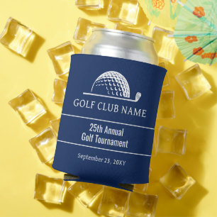 Golf Tournament Outing Custom Blue Can Cooler