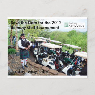 Golf Tourney Save the Date Postcard