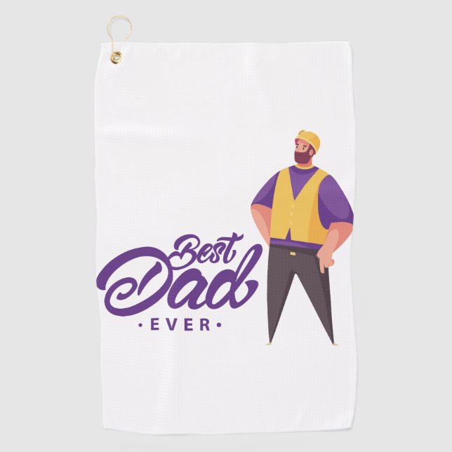 Golf Towel Fit for a King: Best Dad Edition (Front)