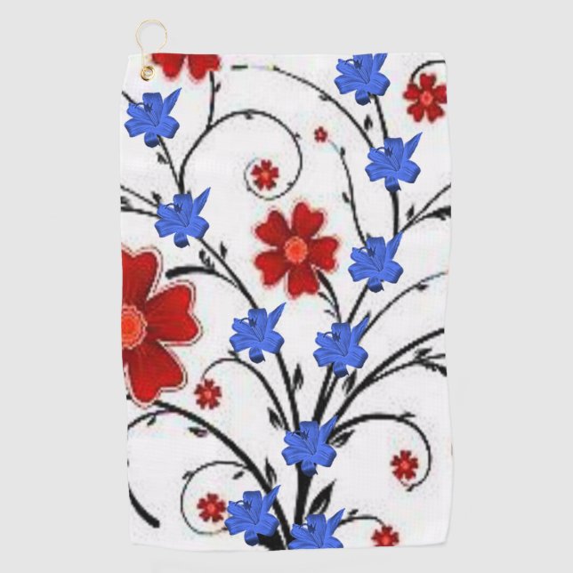 Golf Towel Floral (Front)