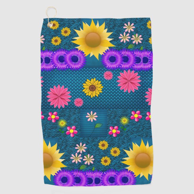 Golf Towel Floral (Front)