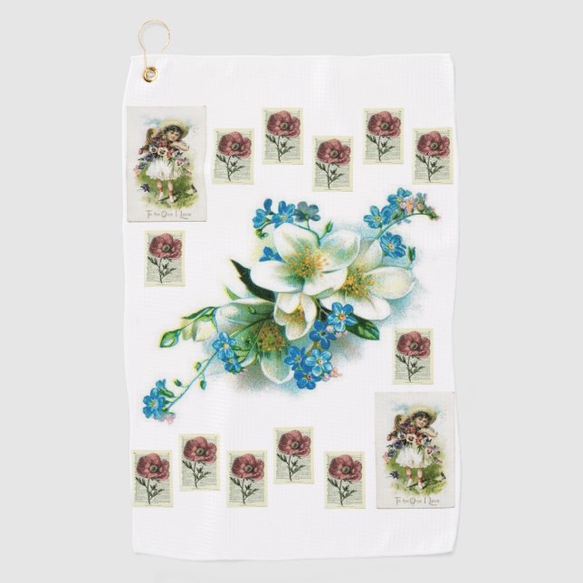 Golf Towel Floral (Front)