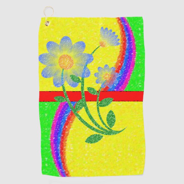 Golf Towel Floral (Front)