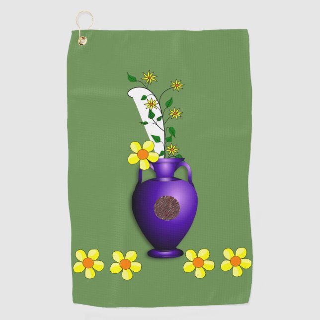 Golf Towel Floral (Front)
