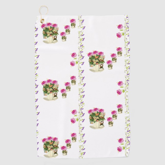 Golf Towel Floral (Front)
