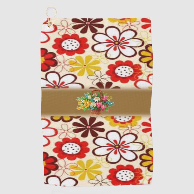 Golf Towel Floral (Front)
