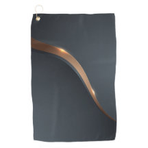 Golf towel - Golden line